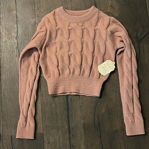 ALTARD STATE Rose cropped sweater